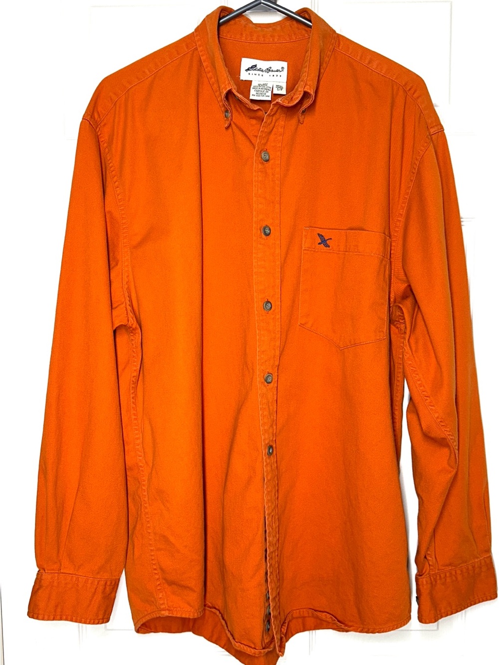 Eddie Bauer Vintage Orange Button-Down Shirt